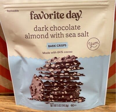 Dark Chocolate Almond With Sea Salt Bark Crisps