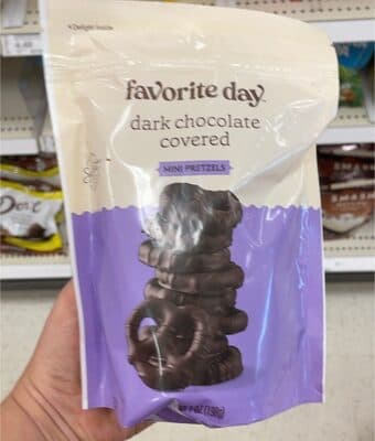 Dark Chocolate Covered Mini Pretzels
