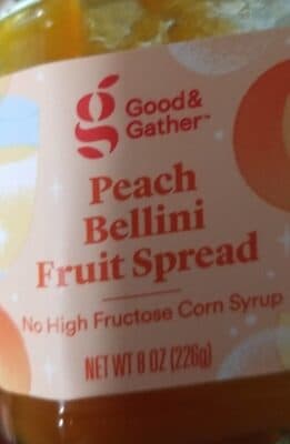 Peach bellino fruit spread