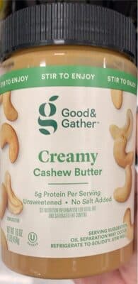 Creamy Cashew Butter