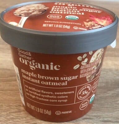 Maple Brown Sugar Flavored Instant Oatmeal