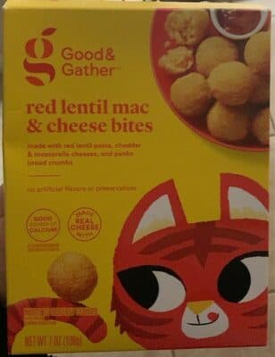 Red Lentil Mac & Cheese Bites