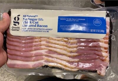 No Sugar Thick Cut Uncured Bacon