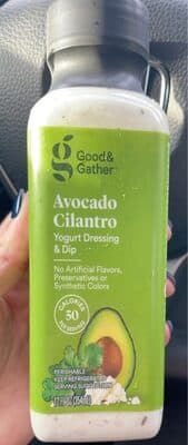 Avocado Cilantro Yogurt Dressing and Dip