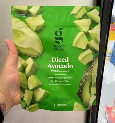 Diced Avocado With Lime Juice