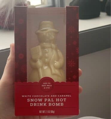 White Chocolate And Caramel Snow Pal Hot Drink Bomb