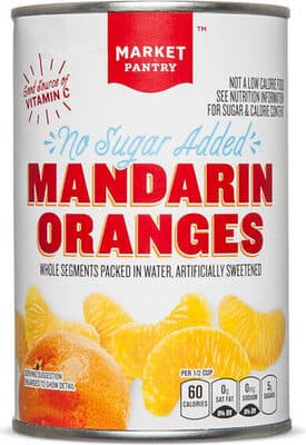 No Sugar Added Mandarin Oranges Whole Segment Packed In Water