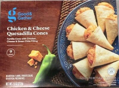 Chicken & Cheese Quesadilla Cones