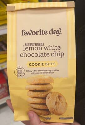 Favorite day lemon white chocolate chip cookie bites