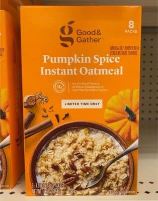 Pumpkin Spice Instant Oatmeal