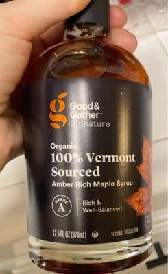 100% vermont sourced maple syrup