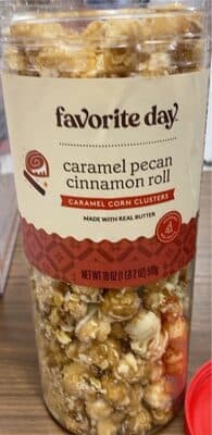 Caramel Pecan Cinnamon Roll Corn Clusters