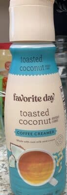 Toasted coconut coffee creamer
