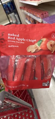 Baked Red Apple Chips Crinkle Cut