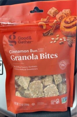 Cinnamon Bun Granola Bites