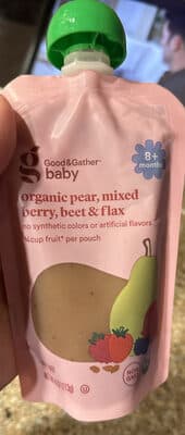Organic Pear, Mixed Berry, Beet & Flax