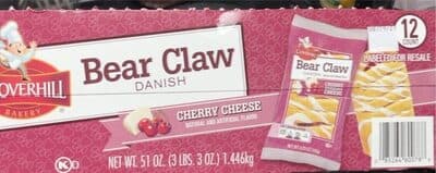 Cherry Cheese Bear Claw Danish