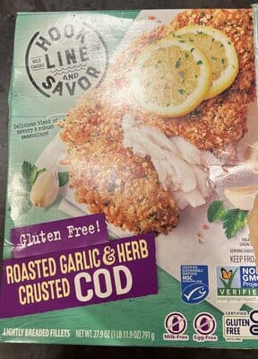 Roasted Garlic & Herb Crusted Cod