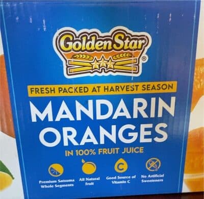 Mandarin Oranges In 100% Fruit Juice