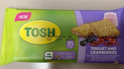 Yogurt And Cranberries Crackers