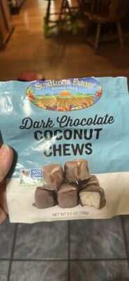All Natural Dark Chocolate Coconut Chews