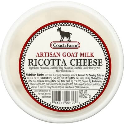 Coach Farm Ricotta Cheese