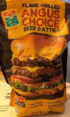Flame Grilled Angus Choice Beef Patties