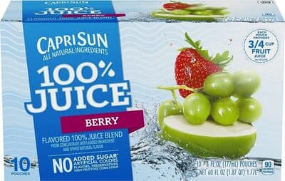 Berry Flavored 100% Juice Blend From Concentrate