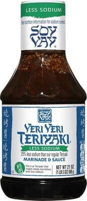 Soy Vay Marinade & Sauce, Less Sodium, Veri Veri Teriyaki