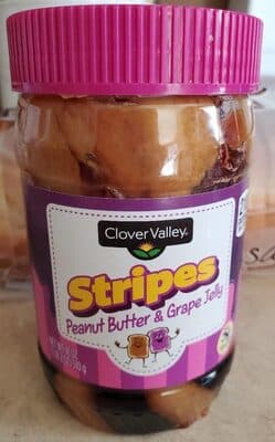 Peanut Butter & Grape Jelly Stripes