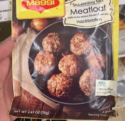 Seasoning mix meatloaf