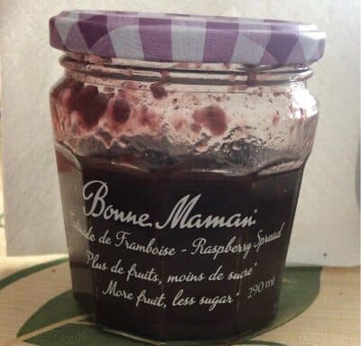 Tartinade de framboise - plus de fruits