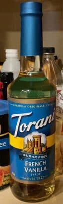Sugar Free French Vanilla Syrup