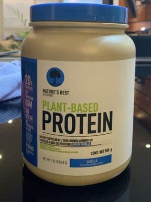 VANILLA PLANT-BASED PEA & BROWN RICE PROTEIN POWDER, VANILLA