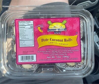 Date Coconut Rolls