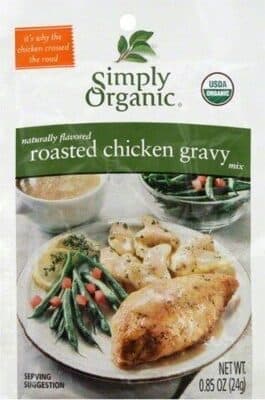 SIMPLY ORGANIC, ROASTED CHICKEN GRAVY