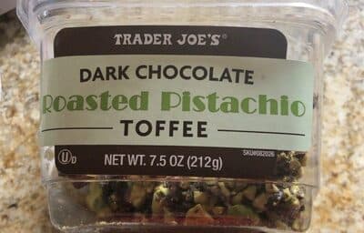 Dark Chocolate Roasted Pistachio Toffee