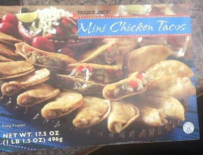 Mini chicken tacos