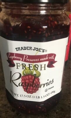 Trader Joe's Preserves, Fresh Raspberries