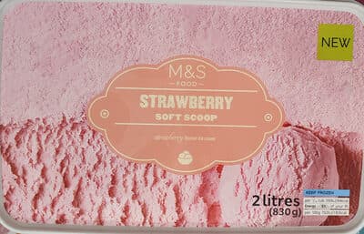 Strawberry Soft Scoop Ice Cream