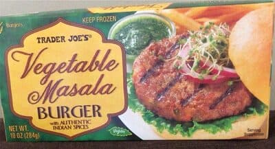 Trader Joe's, Vegetable Masala Burger With Authentic Indian Spices