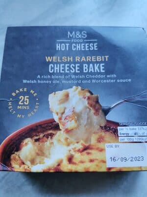 Welsh rarebit cheese bake