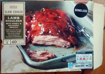 Slow Cooked Lamb Shoulder with Honey and Balsamic Drizzle