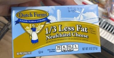 1/3 Less Fat Neufchâtel Cheese