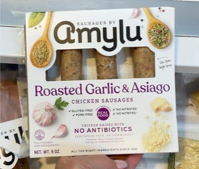 Roasted Garlic & Asiago Chicken Sausages