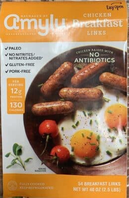 Chicken breakfast links