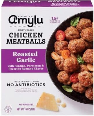 Roasted Garlic Chicken Meatballs