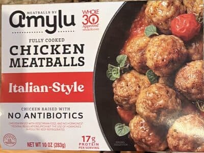 Chicken Meatballs Italian-Style