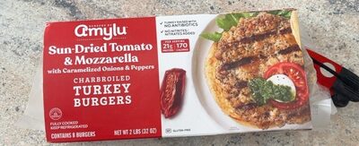 sun dried tomato and mozzarella turkey burger