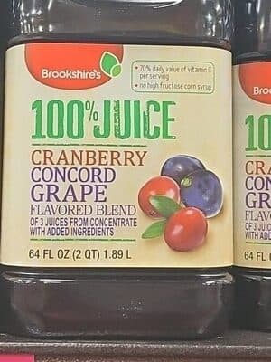Cranberry Grape Juice